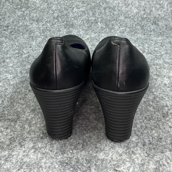 Crocs A-Leigh Black Wedge Slip On Shoes Womens 7.5 Closed Toe - Picture 8 of 10